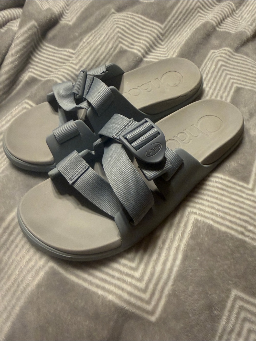 Chaco Women's Grey Slide Sandal with Adjustable Straps Size 10